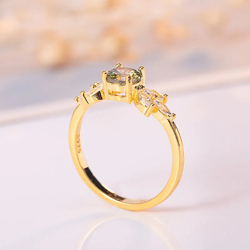 Gold Ametrine Gemstone Ring for Women.
