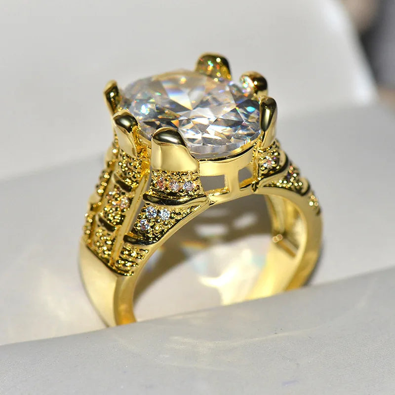 Natural Amethyst Gemstone Real ,14 K Yellow Gold color for Women, Engagement Rings, valentine gift .
