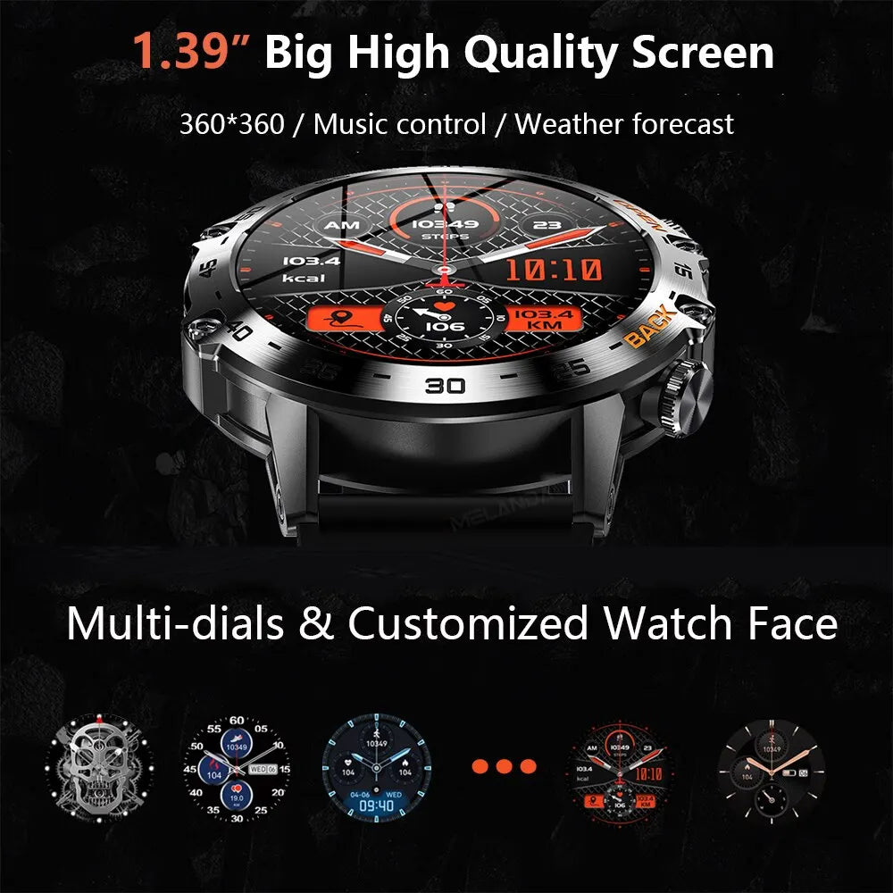 Bluetooth Call Smart Watch Men Sports Fitness Tracker Watches