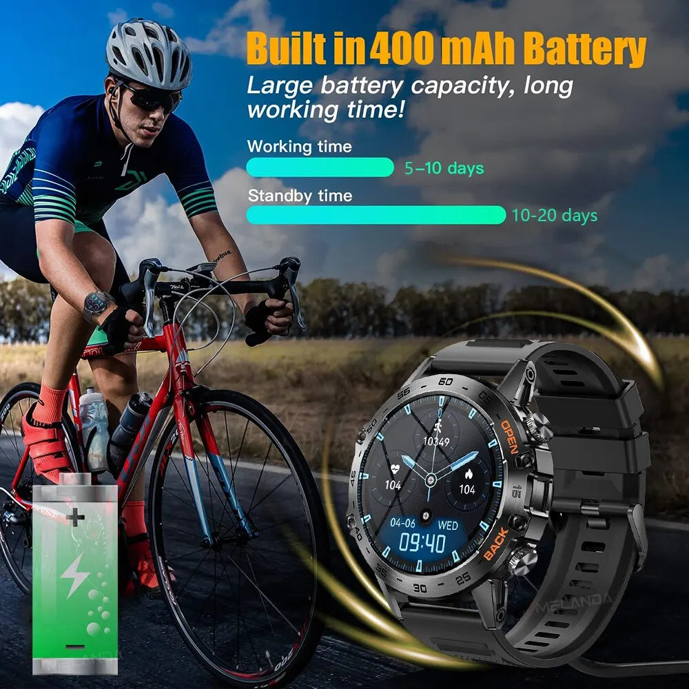 Bluetooth Call Smart Watch Men Sports Fitness Tracker Watches