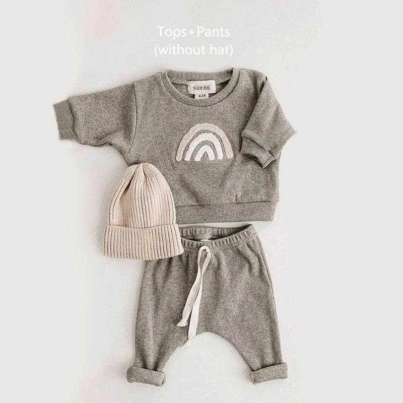 baby clothing trends 2024 2024 Spring Fashion Baby Clothing Baby Girl Boy Clothes Set Newborn Sw – Estofa Shop