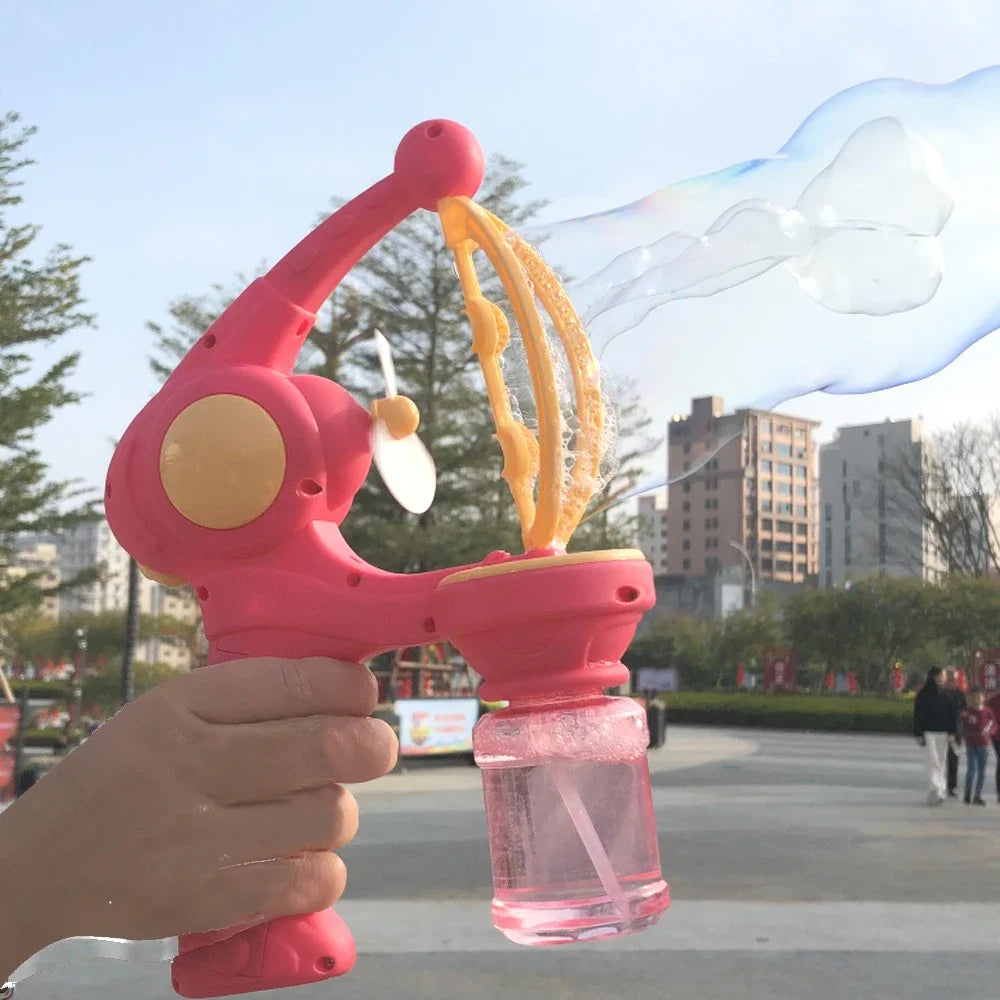 Bubble Machine Rocket Fully Automatic Blowing Electric Soap Bubble Gun Boys Girls Toys Childrens Day Gift Outdoor Party Play