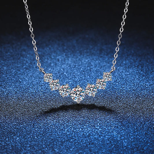 Moissanite Necklace for Woman Wedding