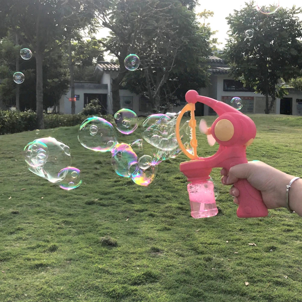 Bubble Machine Rocket Fully Automatic Blowing Electric Soap Bubble Gun Boys Girls Toys Childrens Day Gift Outdoor Party Play