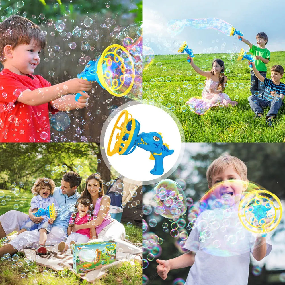 Bubble Gun Bubble Machine Dinosaur Bubble Machine Toys Suitable for Children and Toddlers Bubble Gun Party Gifts Birthday