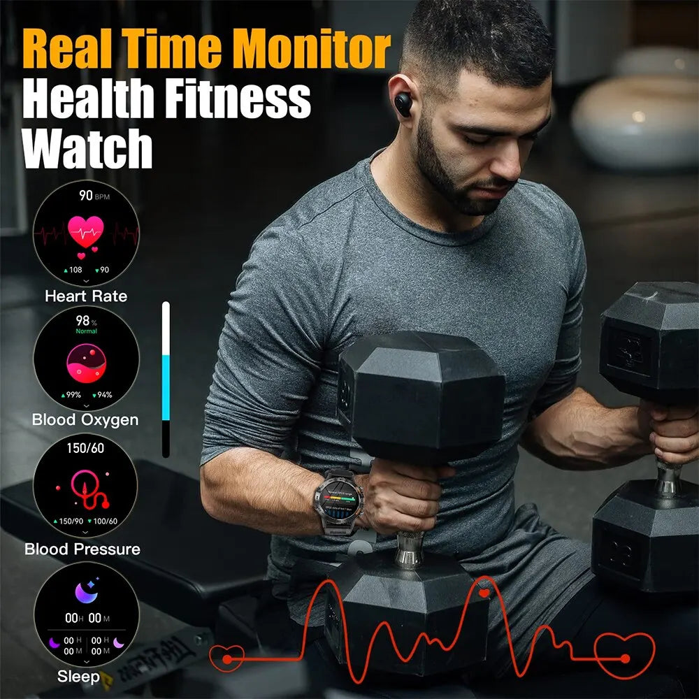 Bluetooth Call Smart Watch Men Sports Fitness Tracker Watches